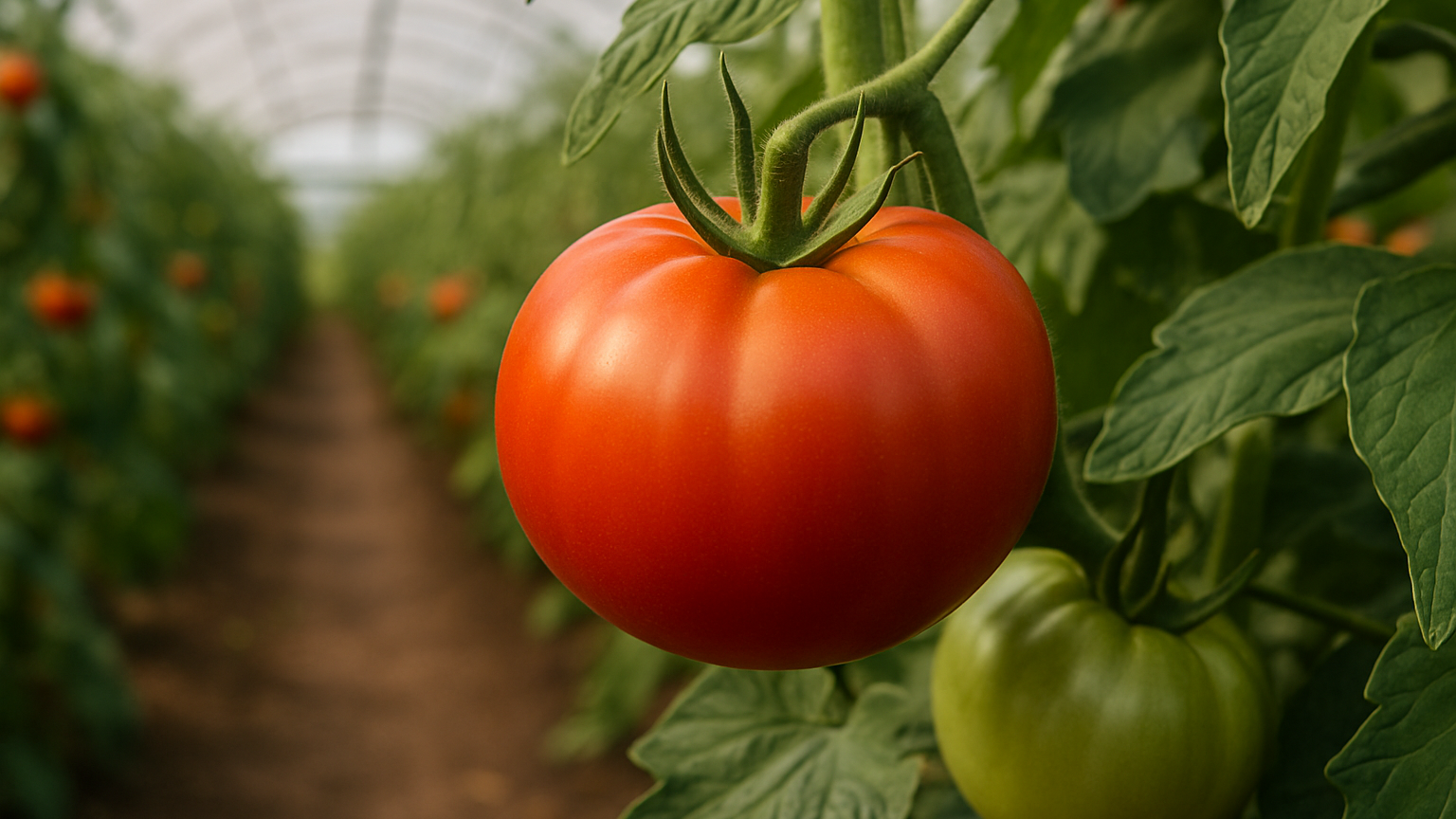 Cultivar tomate en invernadero en verano